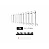 Tekton Angle Head Open End Wrench Set w/Modular Slotted Organizer, 11-Piece 1/4 - 3/4 in. WAE95101